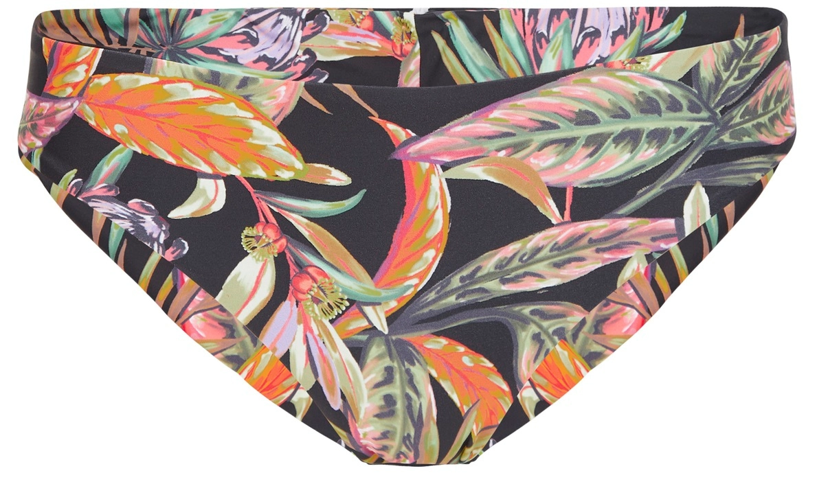 Bas de Bikini O'Neill Women Maoi Black Tropical Flower