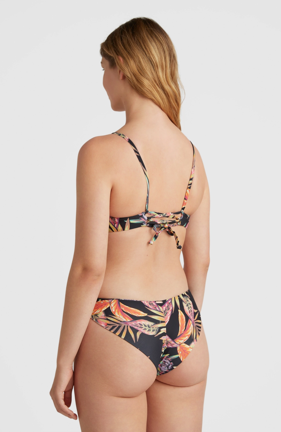 Bas de Bikini O'Neill Women Maoi Black Tropical Flower