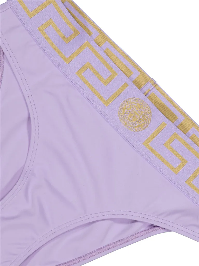 Bas de bikini Versace pour Femme Violet