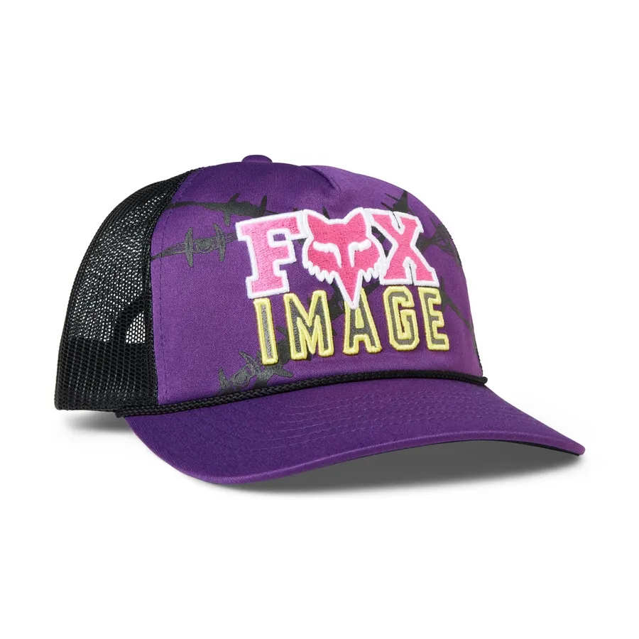 casquette fox barb wire snapback purple