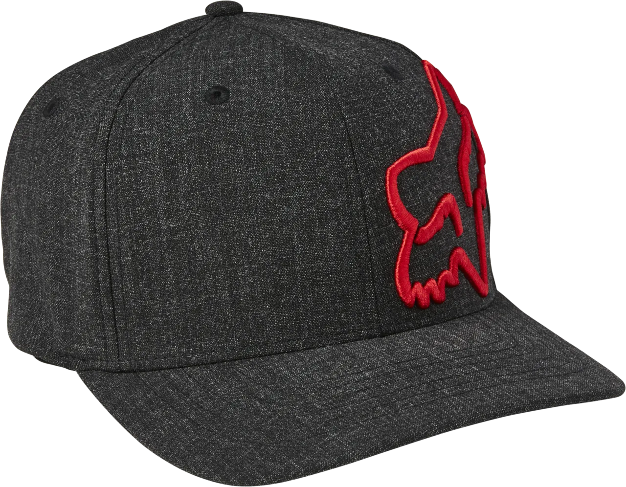 casquette fox clouded flexfit 2.0 black red