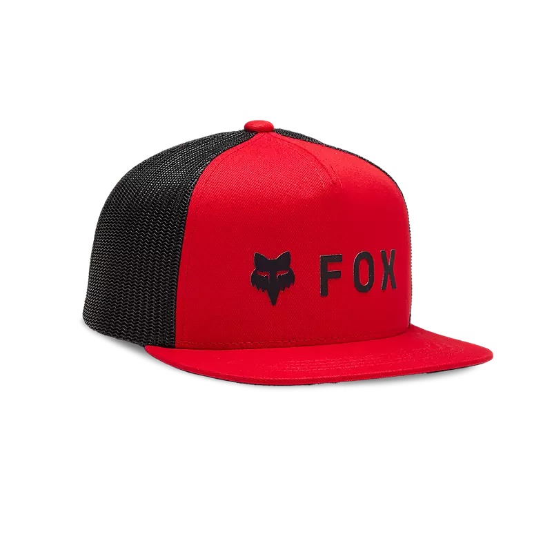 casquette fox junior absolute snapback mesh flamme red