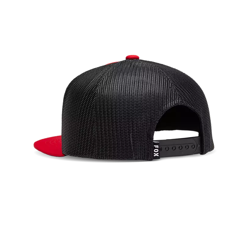 casquette fox junior absolute snapback mesh flamme red