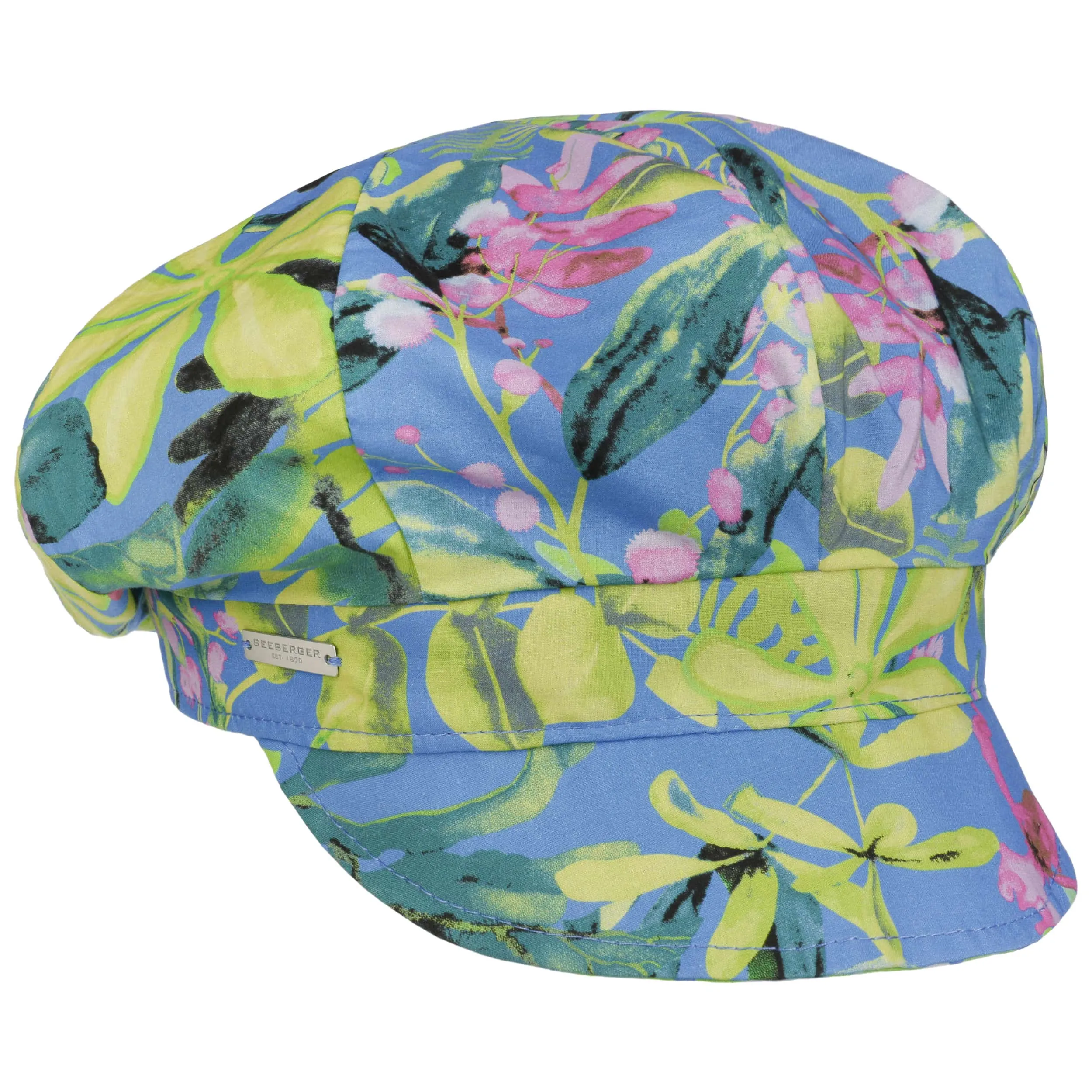 Casquette Gavroche Colour Flowers by Seeberger --> Chapeaux, casquettes & bonnets en ligne ▷ Chapeaushop