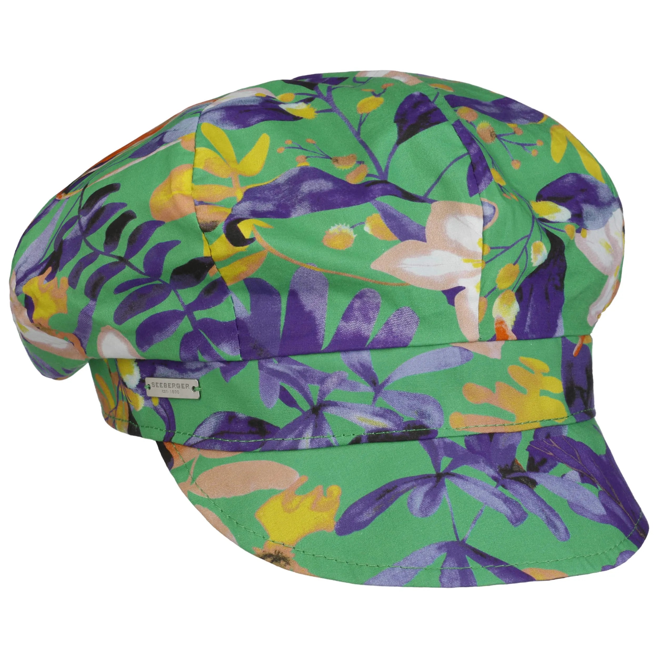 Casquette Gavroche Colour Flowers by Seeberger --> Chapeaux, casquettes & bonnets en ligne ▷ Chapeaushop