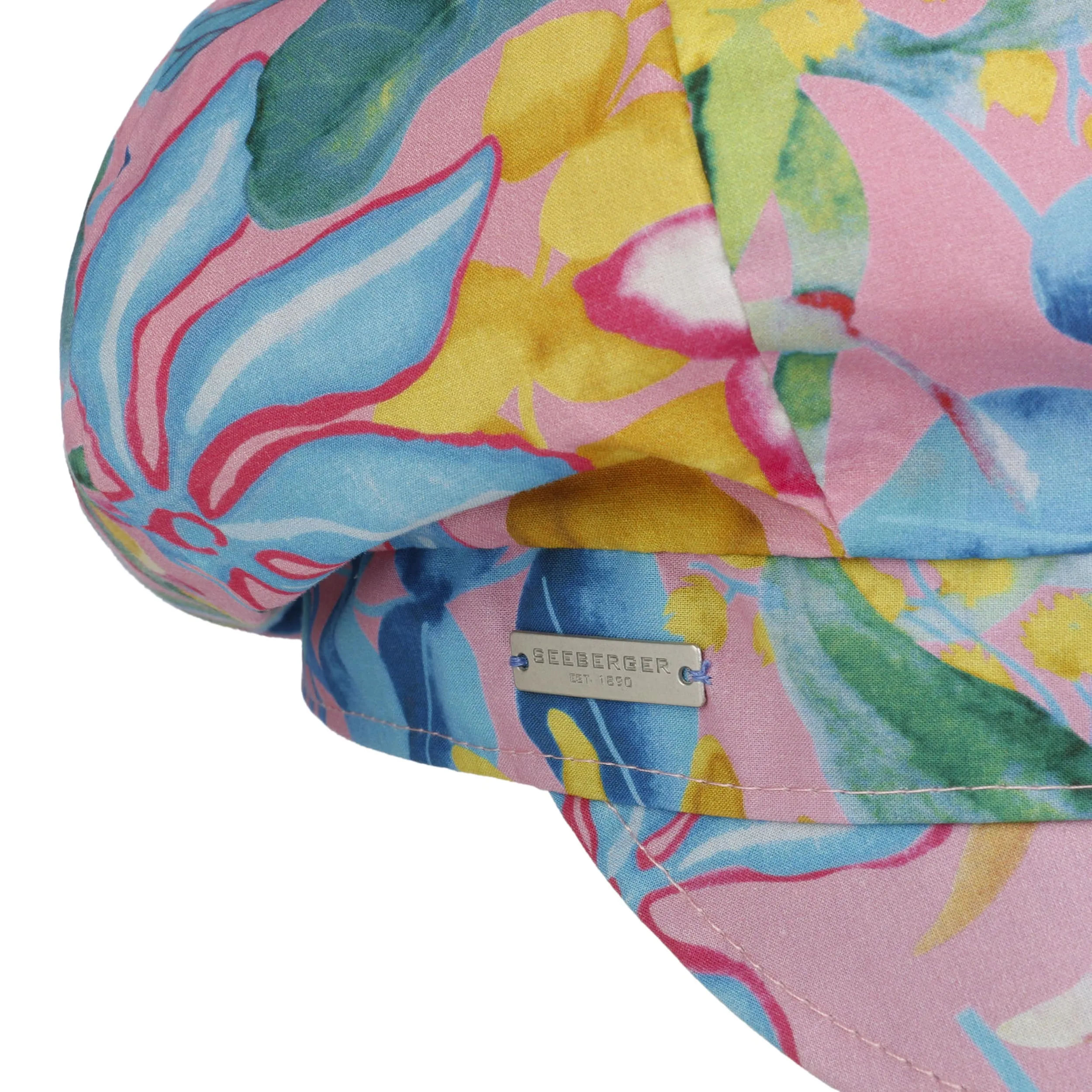 Casquette Gavroche Colour Flowers by Seeberger --> Chapeaux, casquettes & bonnets en ligne ▷ Chapeaushop