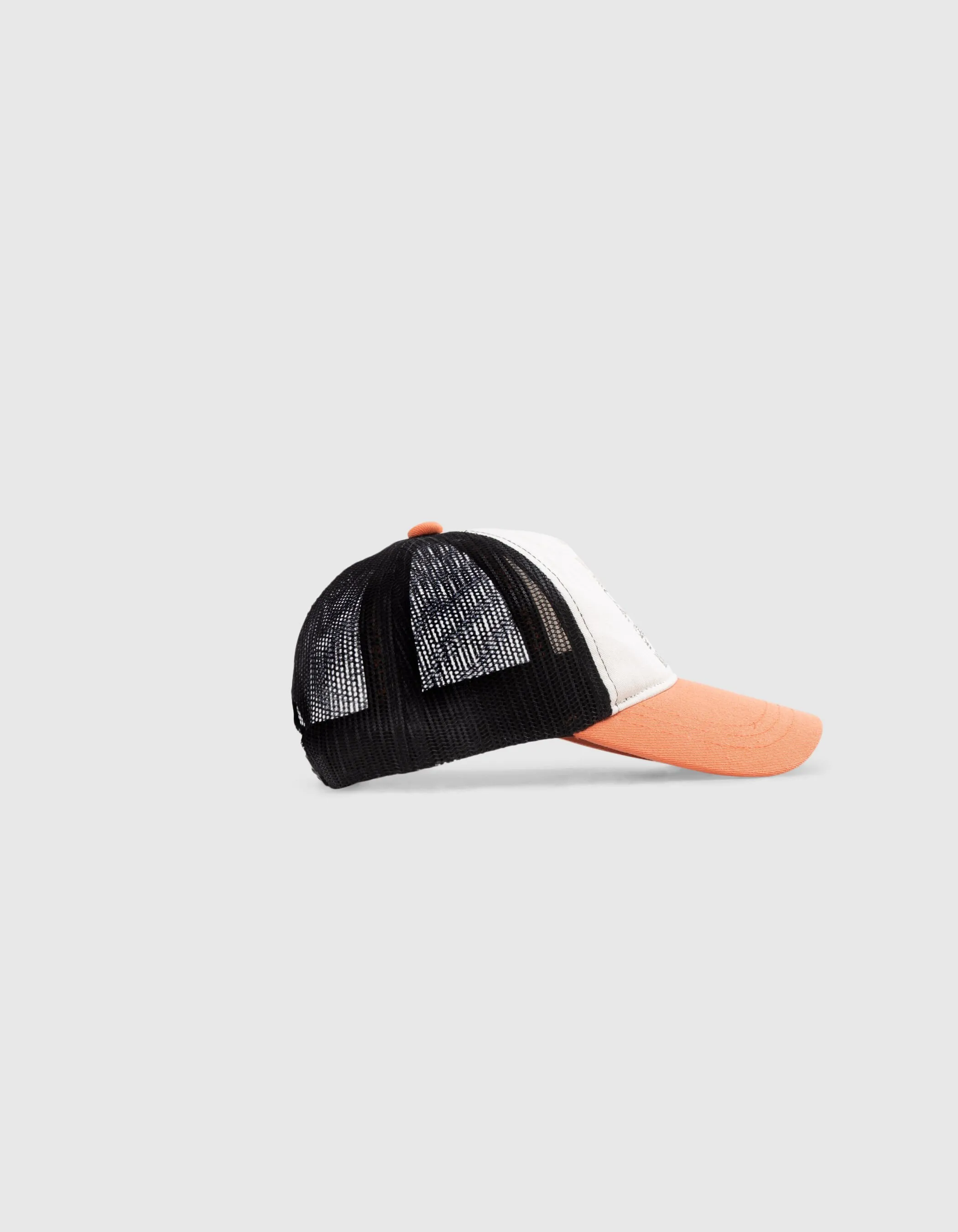 Casquette terracotta, écrue et filet noir garçon