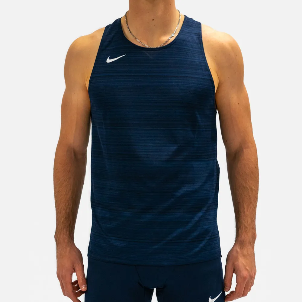 Débardeur de running Nike Stock Bleu Marine pour homme