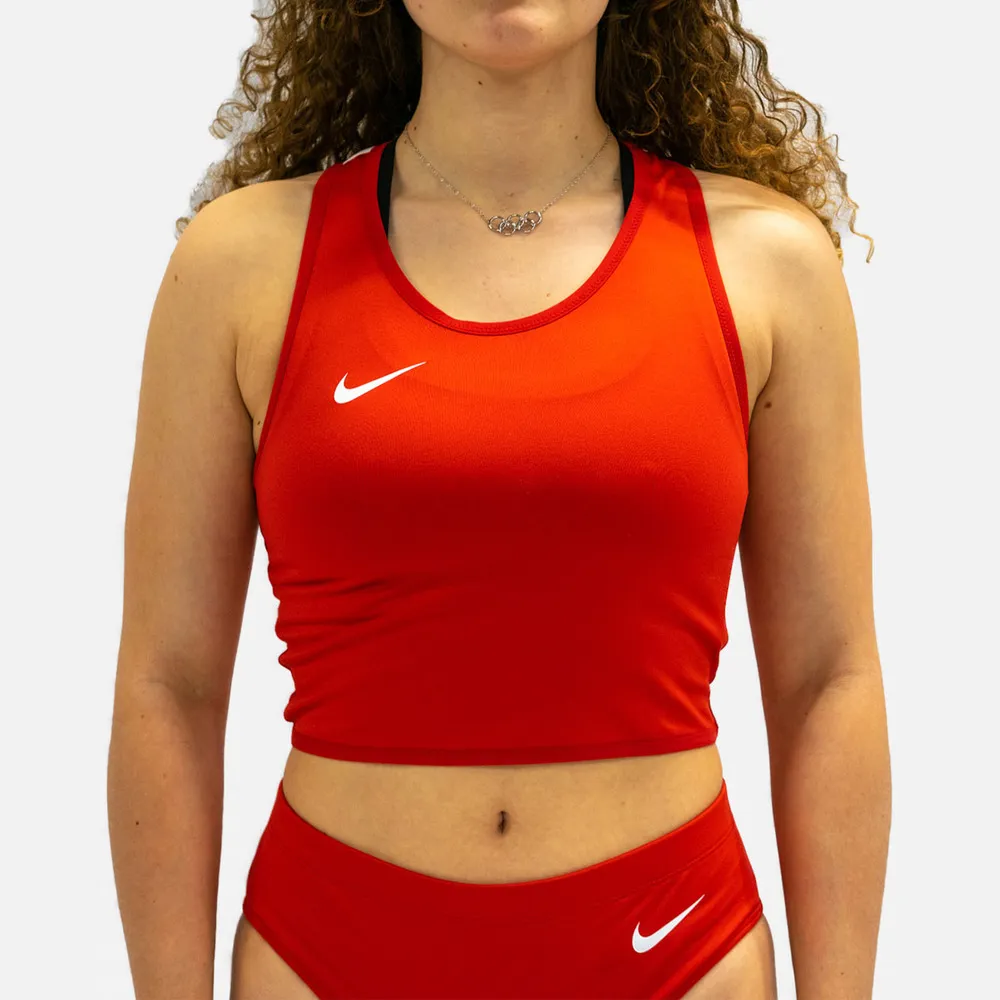 Débardeur de running Nike Stock Rouge pour femme