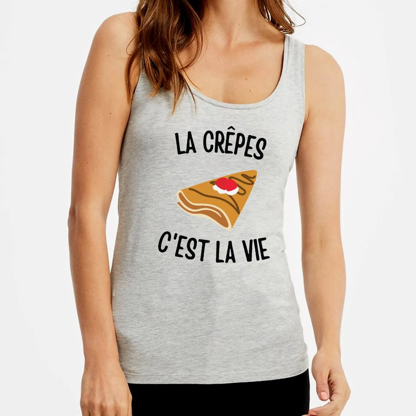 Débardeur Femme Les crêpes c'est la vie