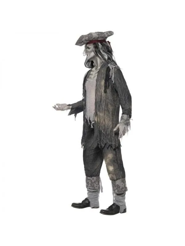 Déguisement Pirate bateau fantôme Homme (veste - t-shirt, pantalon, tricorne)