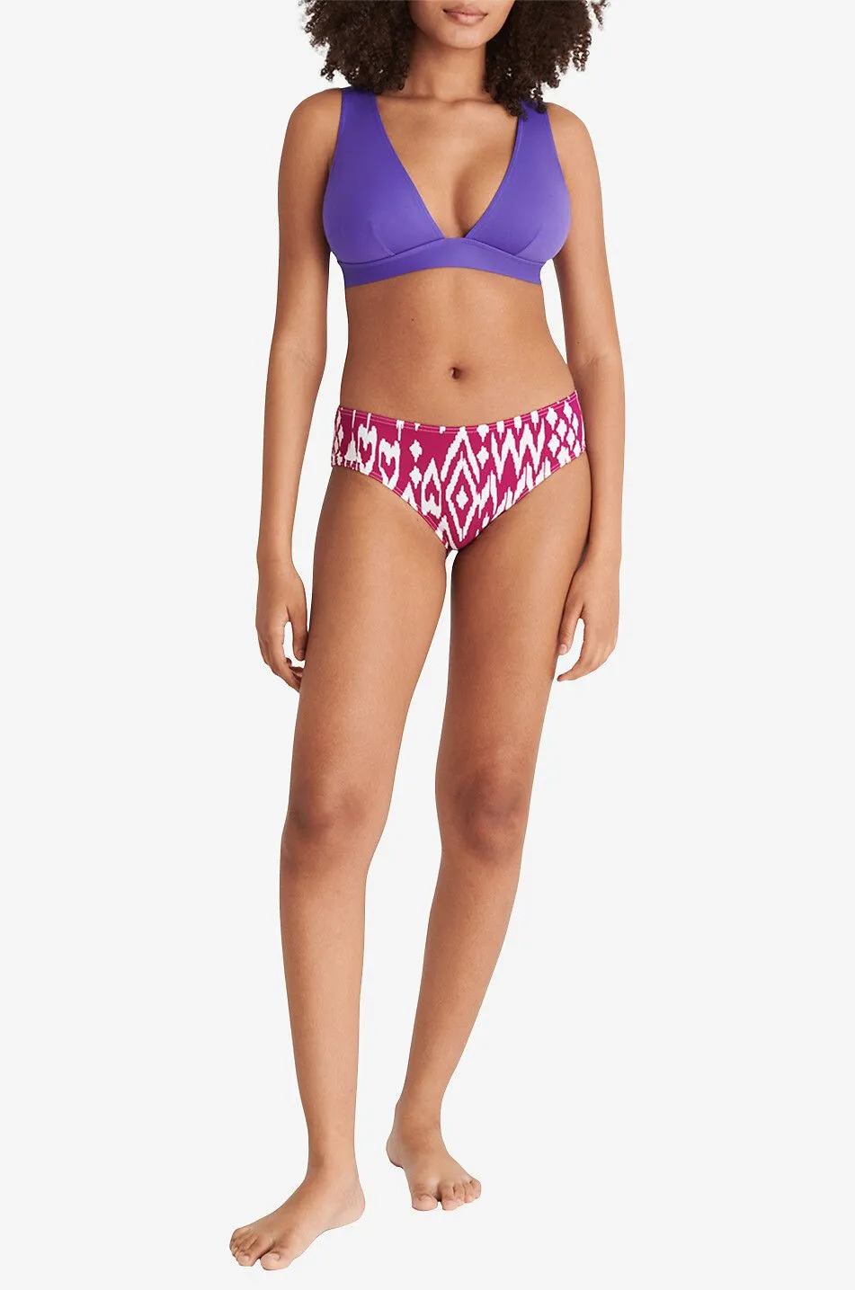 Haut de bikini triangle Chrome