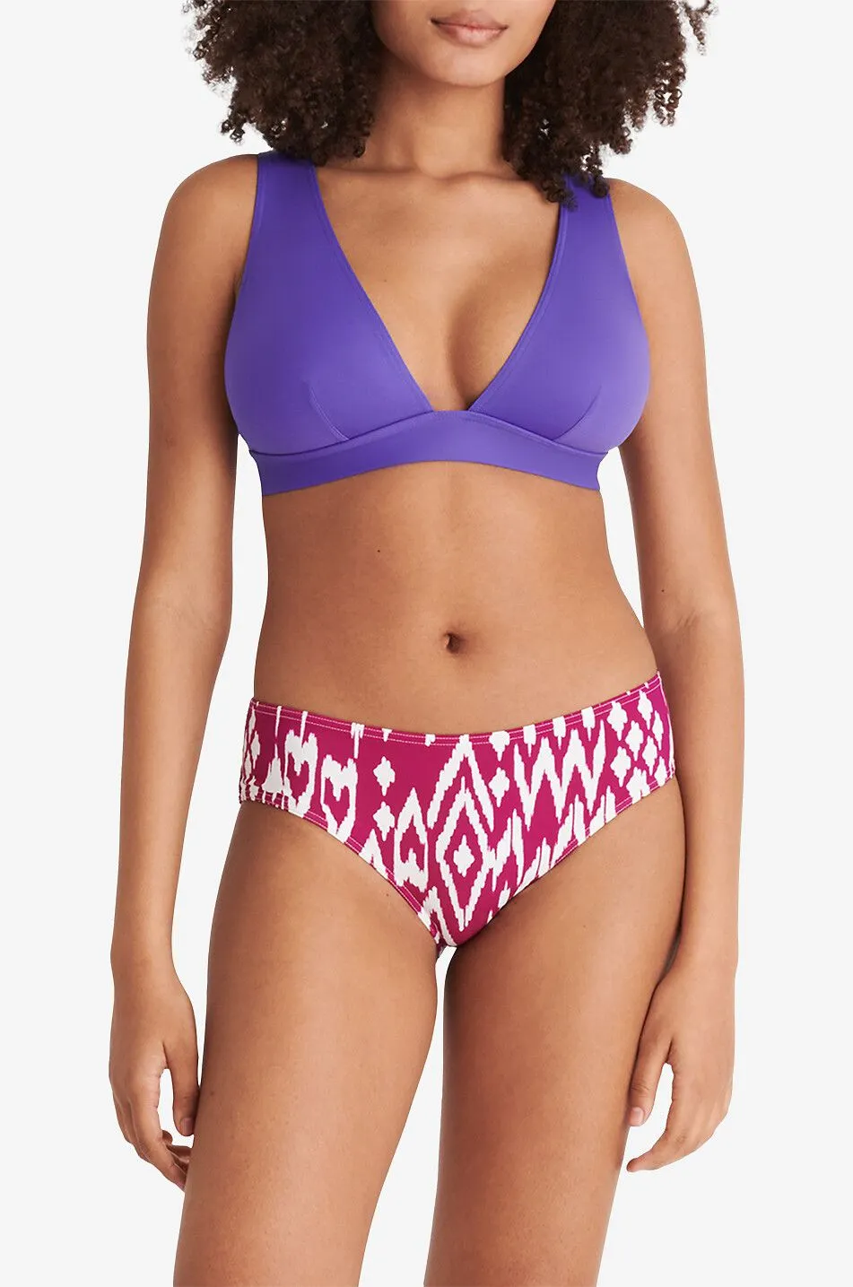 Haut de bikini triangle Chrome