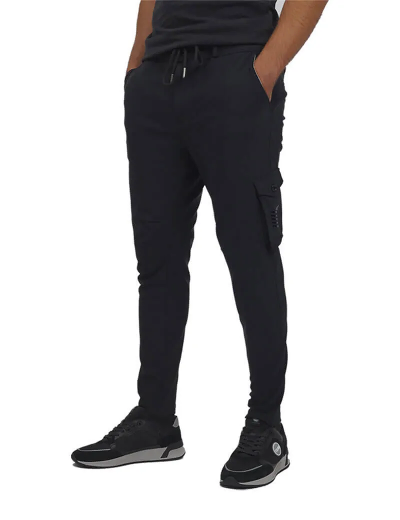 HBT - Pantalon Cargo Homme Chris Noir - Boutiques Seven's