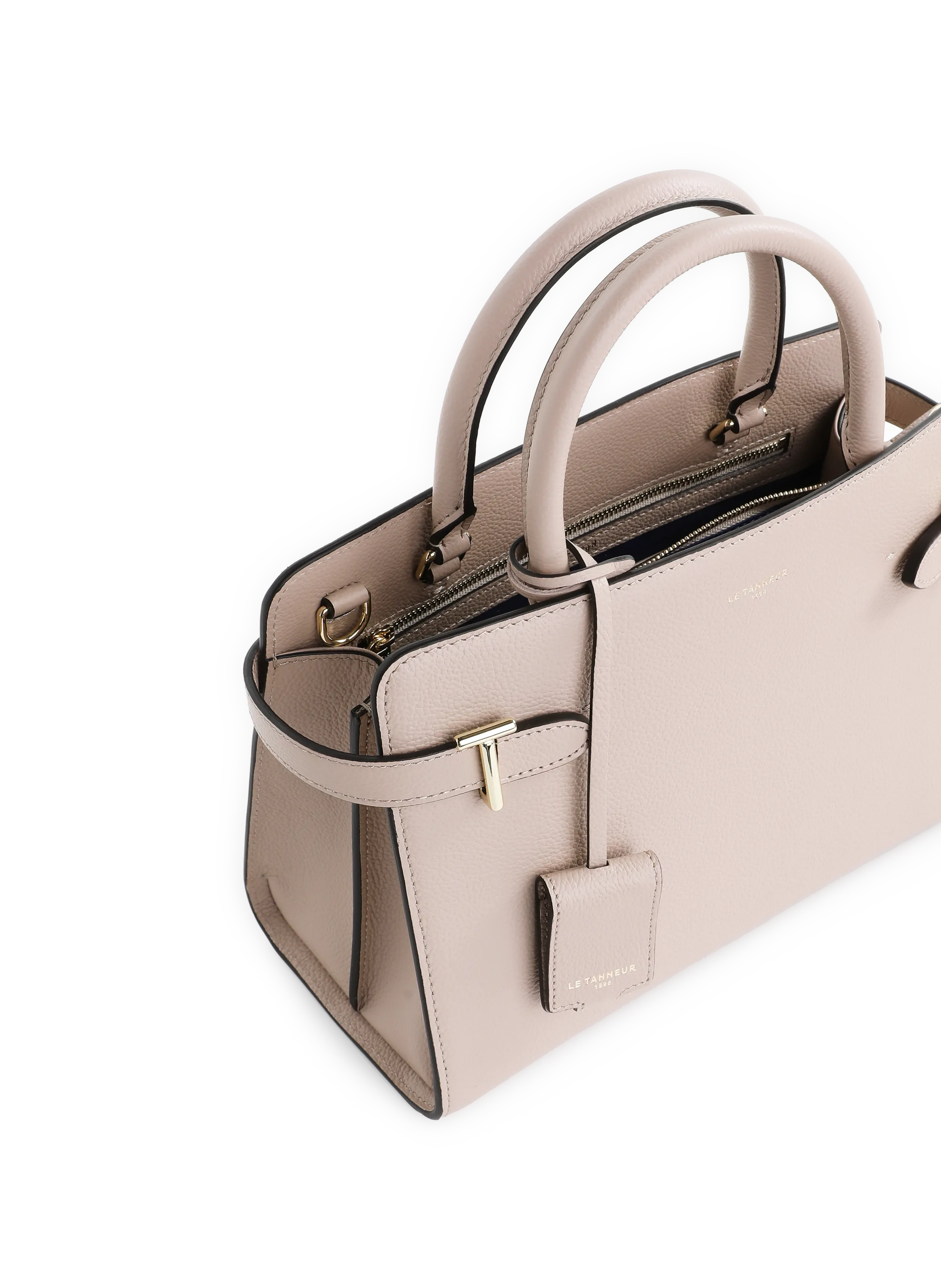 LE TANNEUR  Sac à main Emilie en cuir - Beige