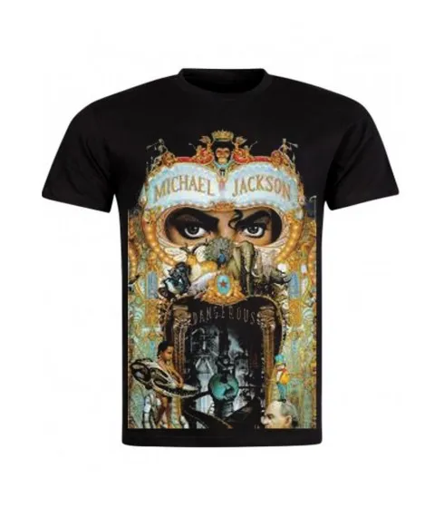 MICHAEL JACKSON - T-SHIRT NOIR DANGEROUS ALBUM