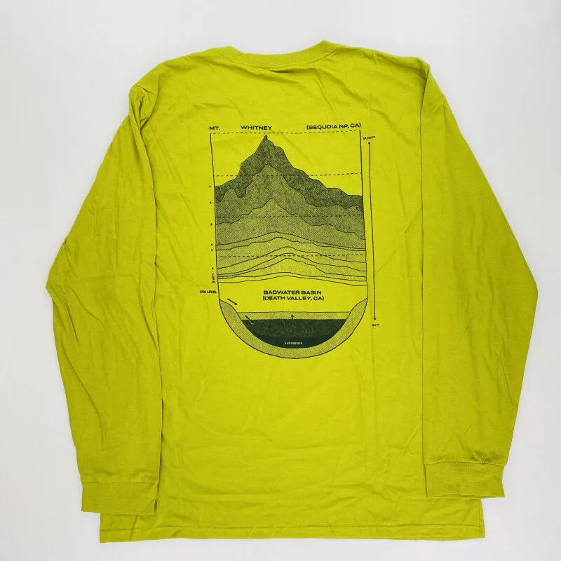 Mountain Hardwear Sea Level™ Logo Man LS T-Shirt - Seconde main T-shirt homme - Vert - XL | Hardloop