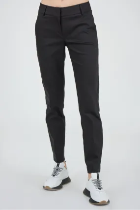 Pantalon chino femme intemporel noir, Summum - Madrid-90100 Noir | Cesare Nori