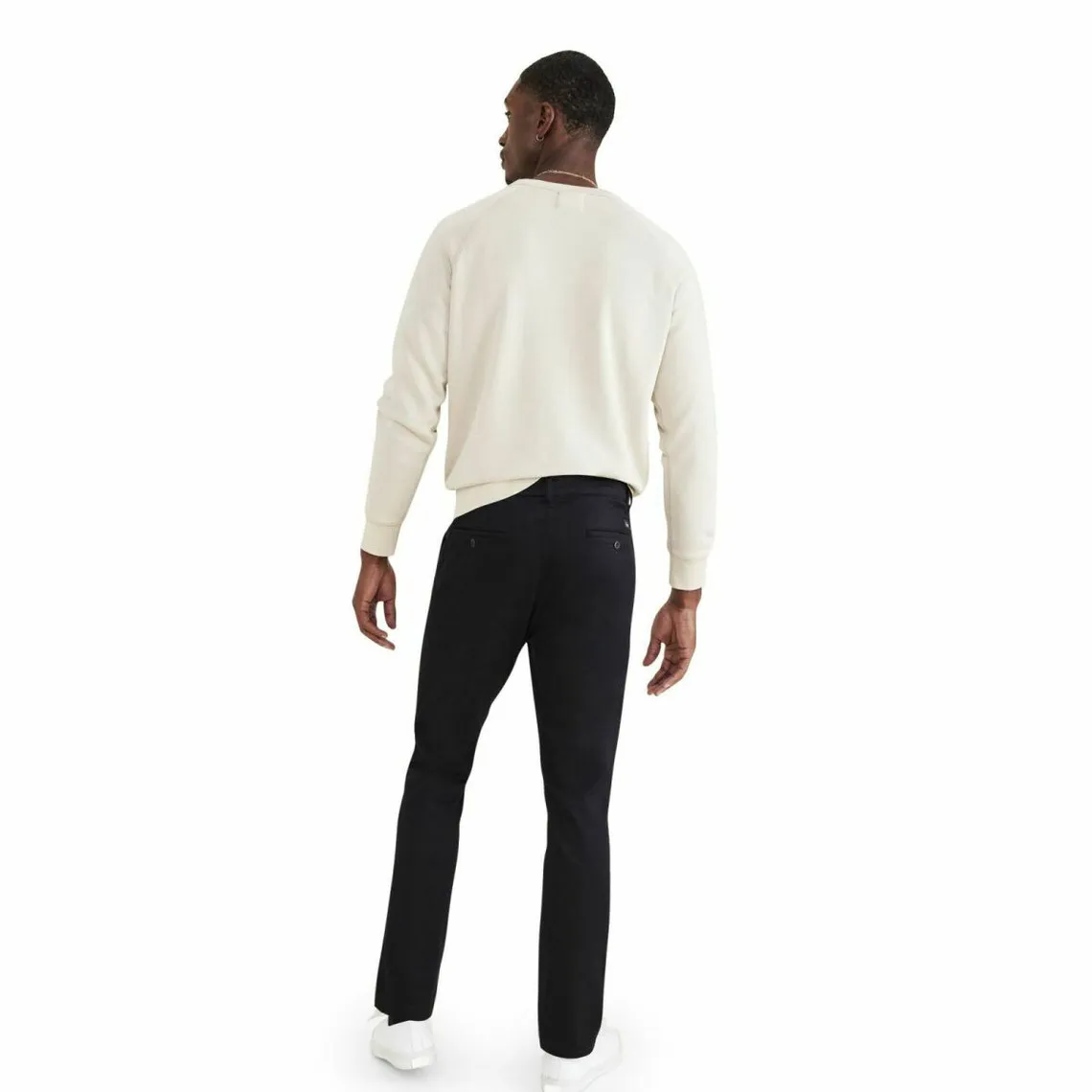 Pantalon chino skinny Original noir en coton | 3 Suisses