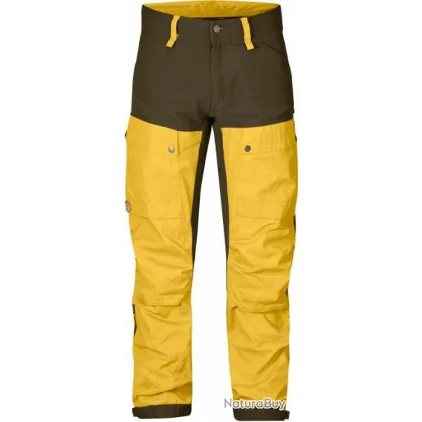 PANTALON FEMME FJALLRAVEN KEB TROUSER JAUNE TAILLE 42 FRANCE NEUF 011680