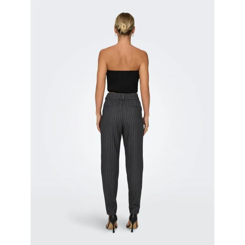 Pantalon rayé pop trash naja gris femme - Only | wimod