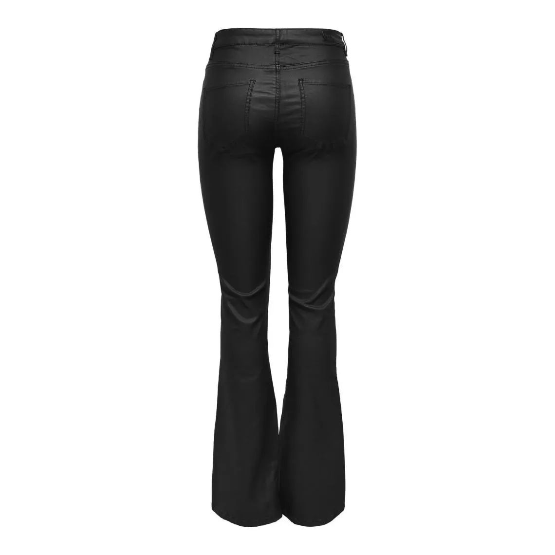 Pantalon taille moyenne noir en viscose Dee | 3 Suisses