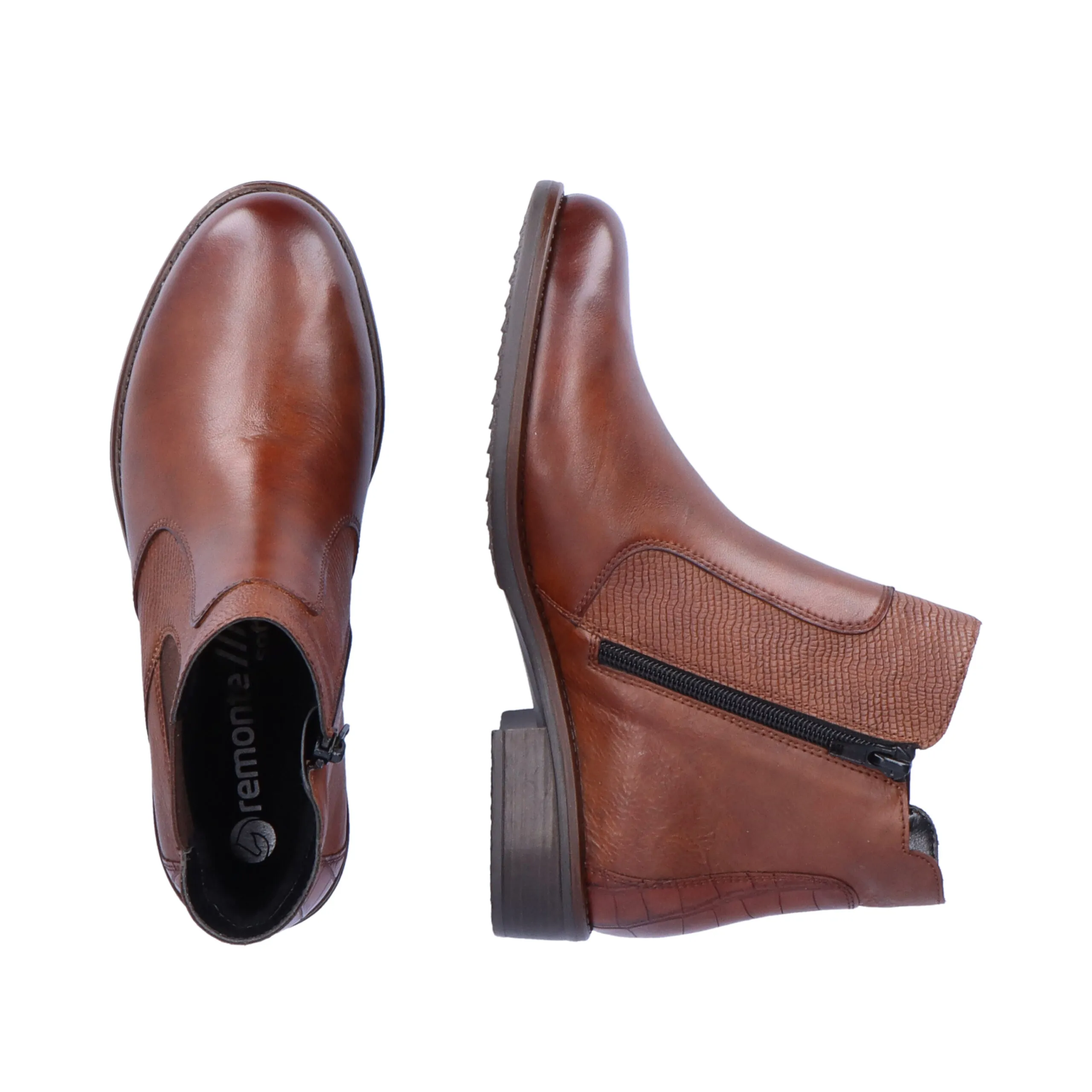 Remonte : Bottines marron