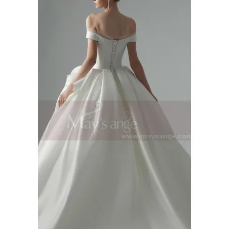 Robe De Bal Princesse Mariage Blanc Cassé Jupe Multi Couche