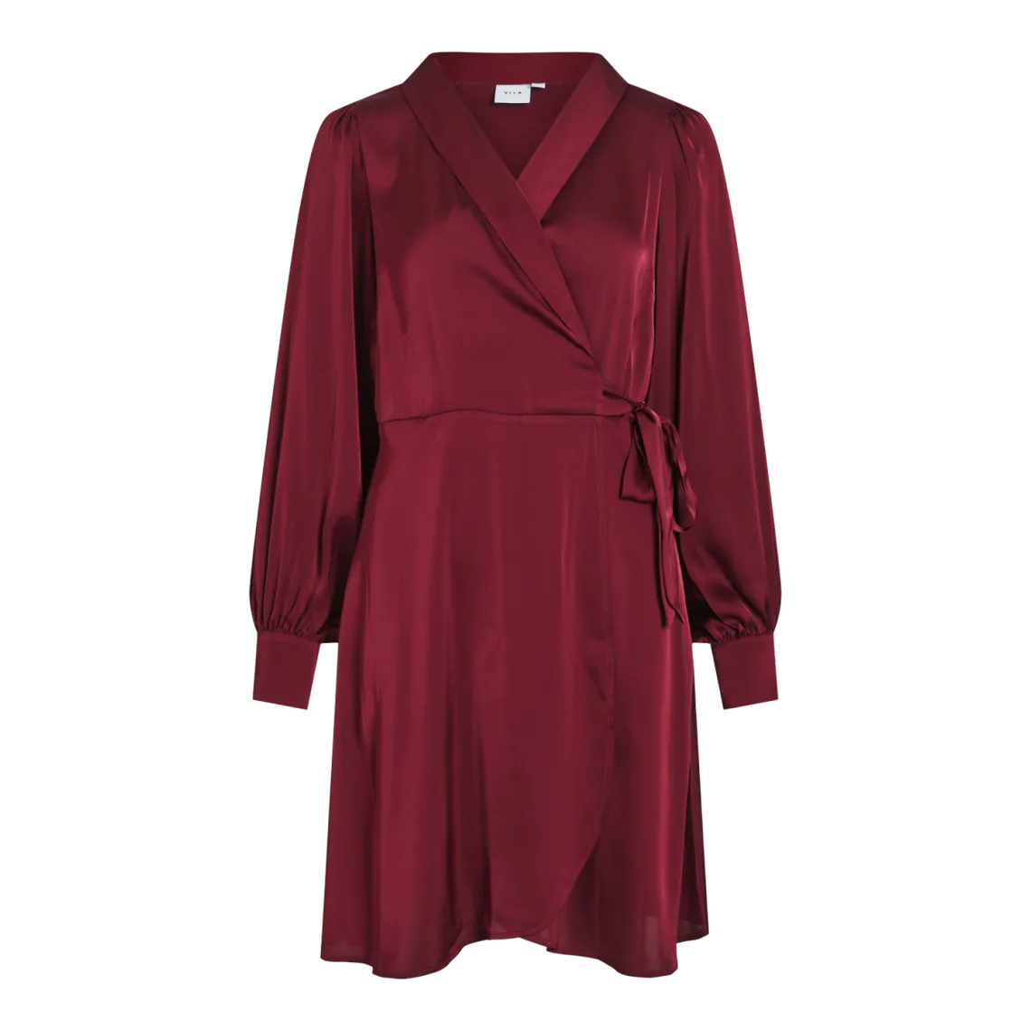 Robe poignets boutonnés col en v violet | 3 Suisses