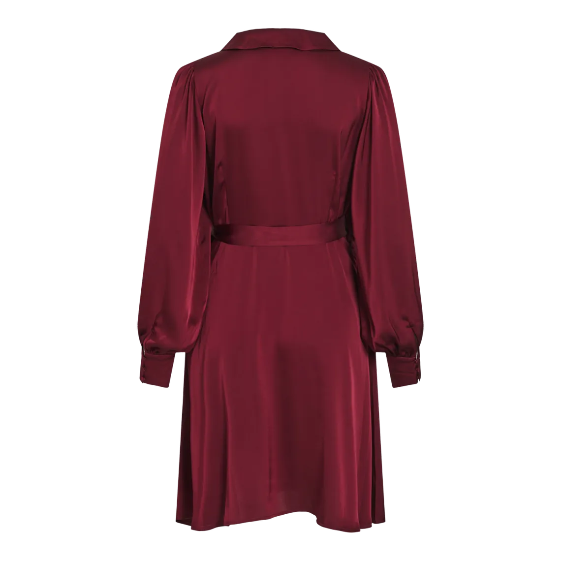 Robe poignets boutonnés col en v violet | 3 Suisses