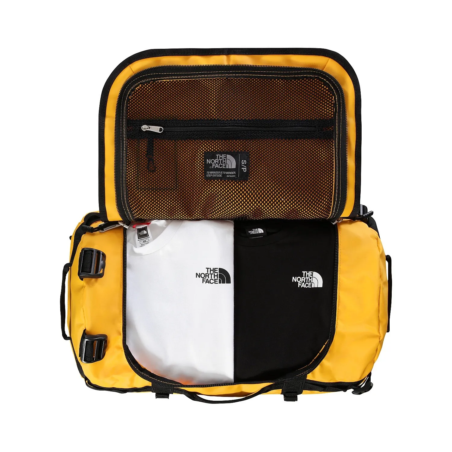 sac bandoulière  The North Face Base Camp Duffel S - Summit Gold/TNF Black/NPF