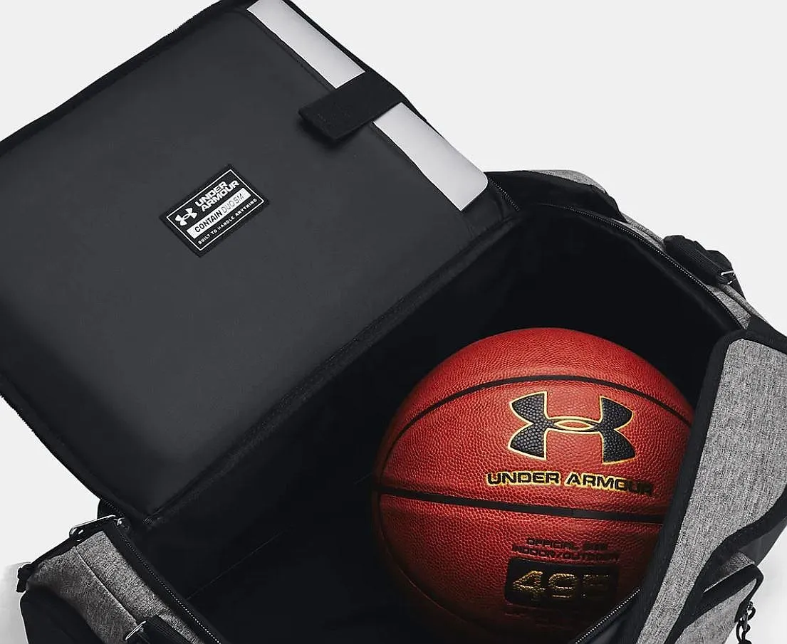 sac bandoulière  Under Armour Contain Duo SM Duffle - Castlerock Medium Heather/Black/White