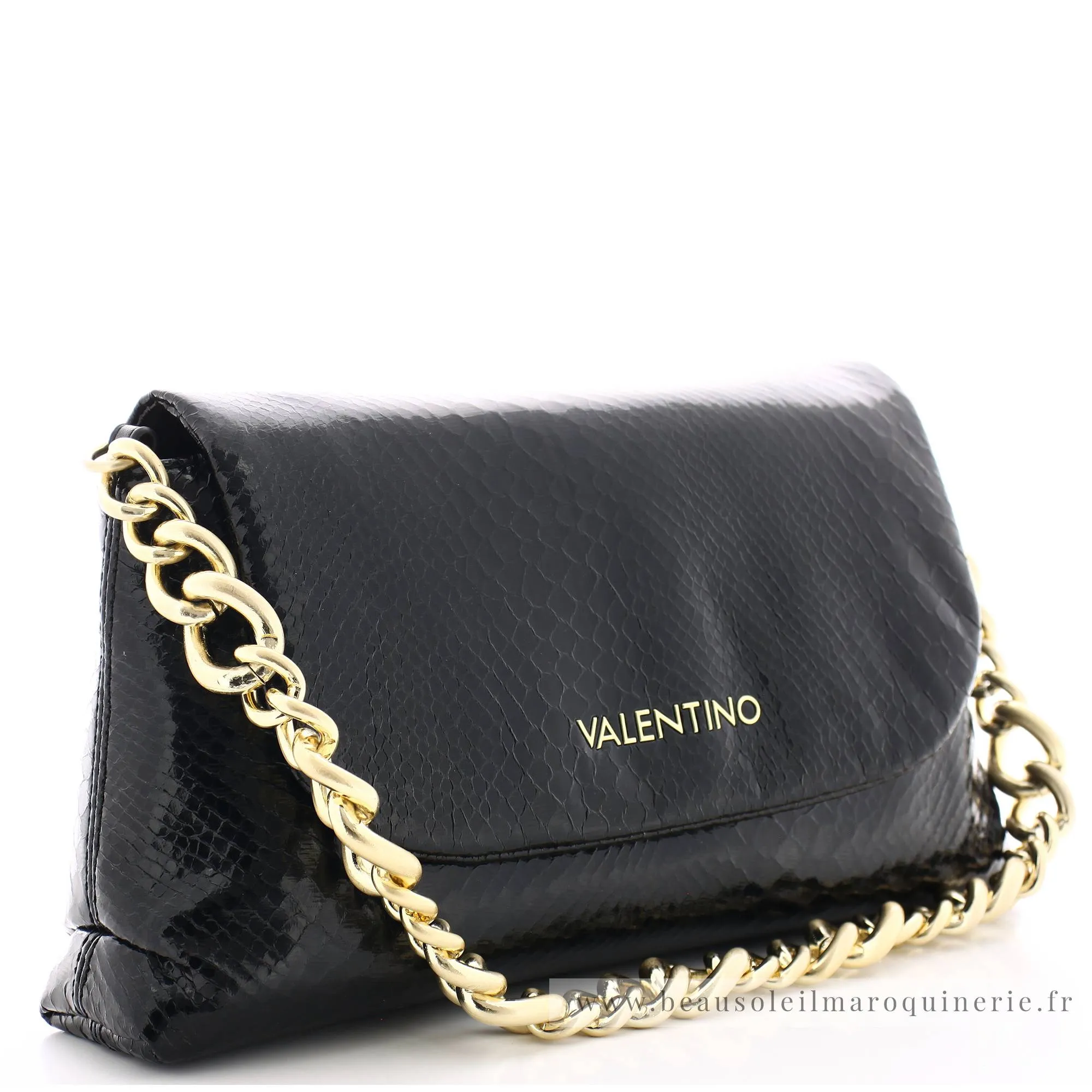 Sac bandoulière Valentino Bags Friends python verni VBS6V101P