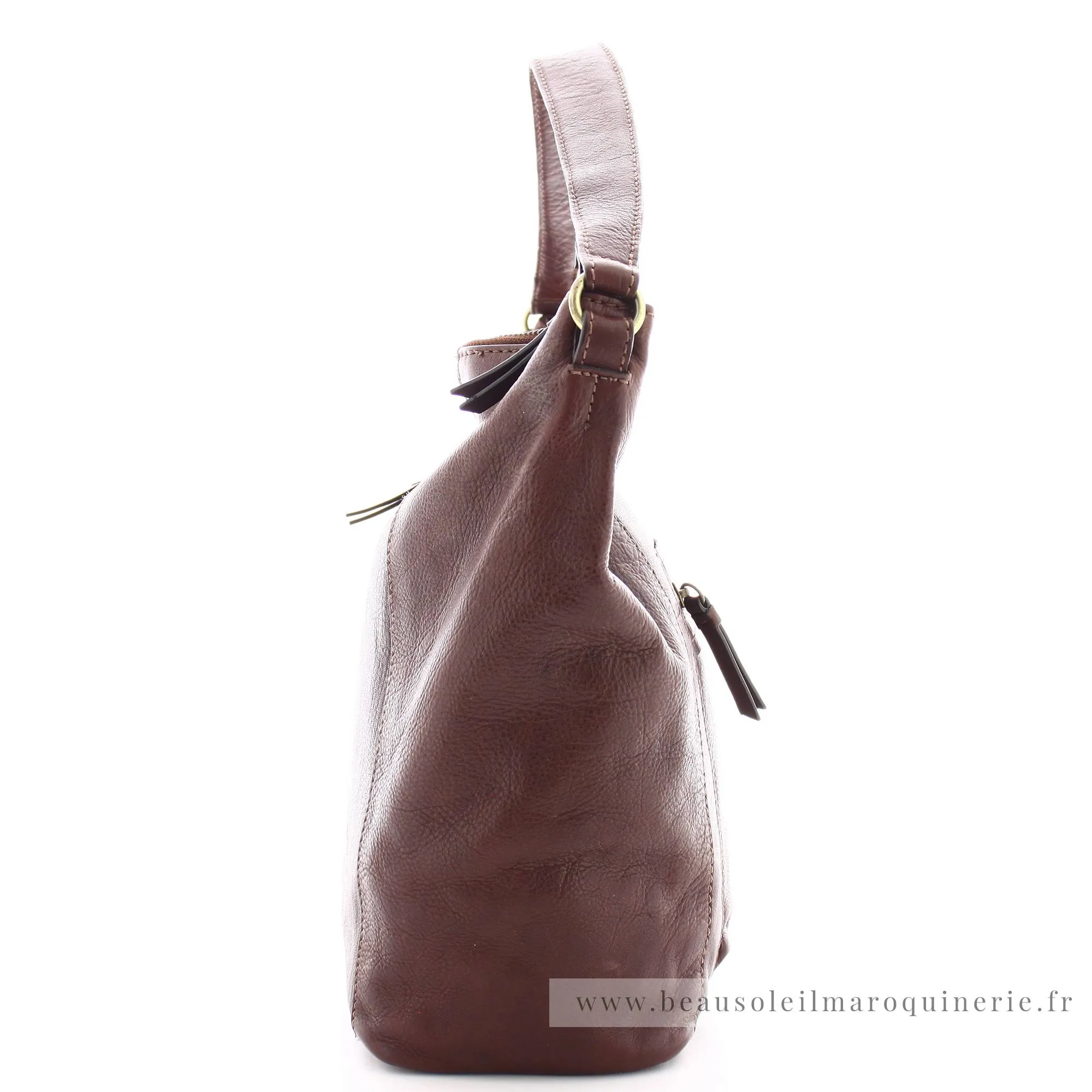 Sac Besace Zippé Gianni Conti Cuir pleine fleur 4374294.