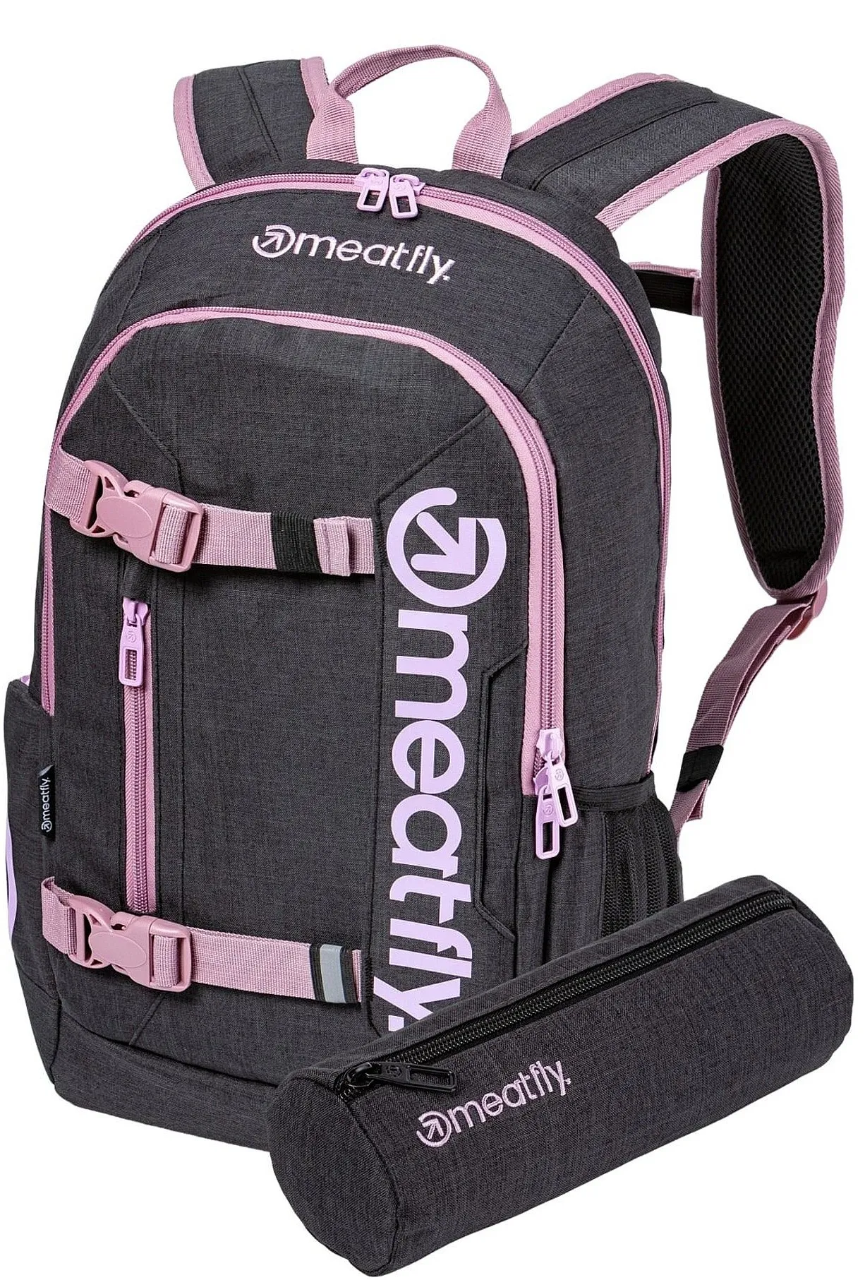 sac à dos Meatfly Basejumper - Pink/Charcoal Heather