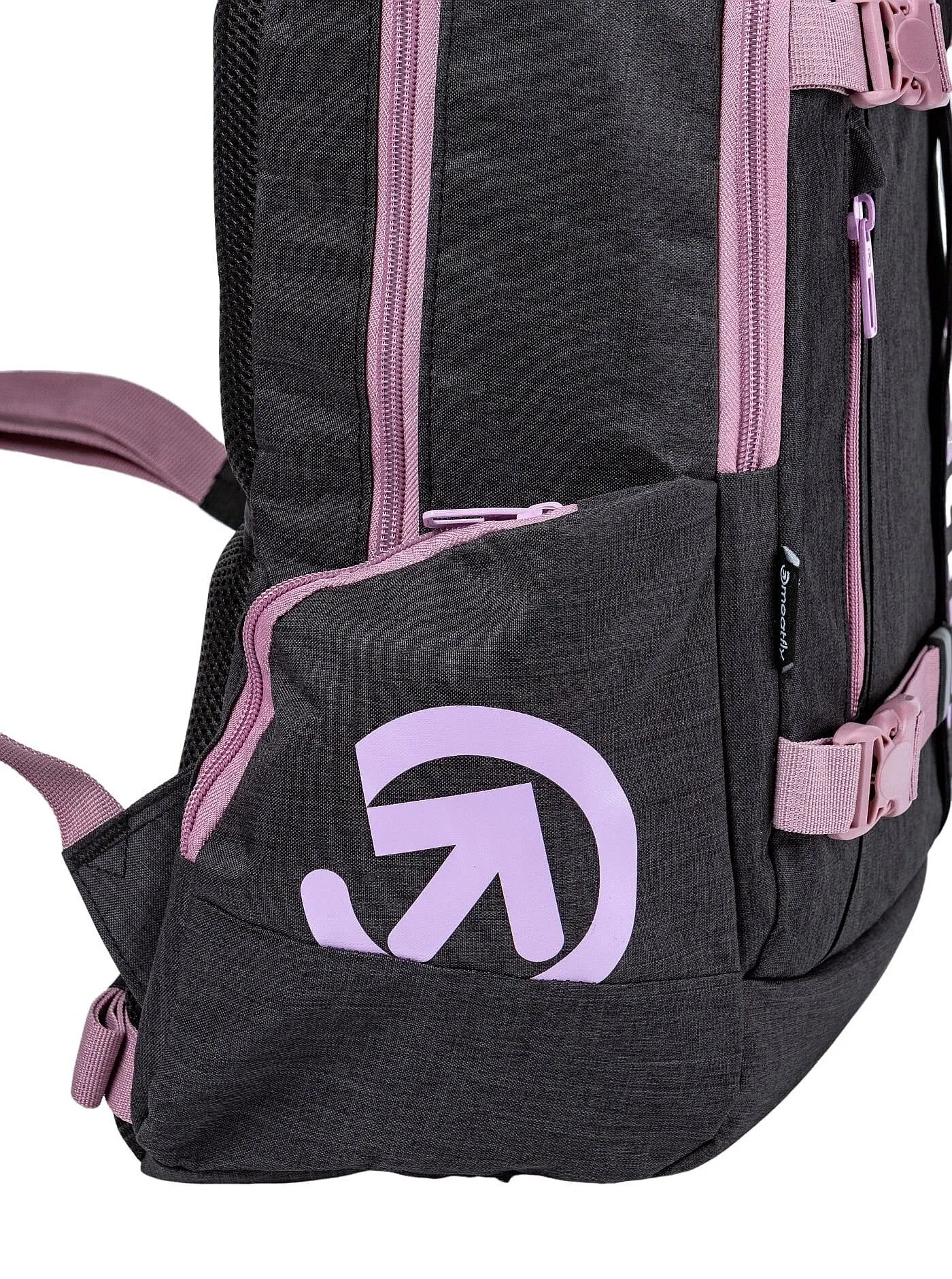 sac à dos Meatfly Basejumper - Pink/Charcoal Heather