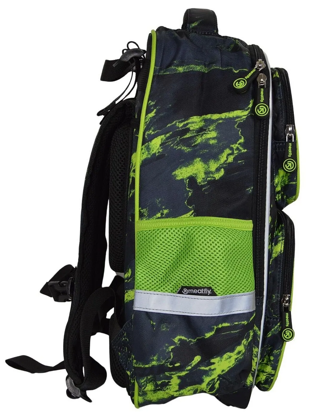 sac à dos Meatfly Max School - Lime Mossy - unisex junior