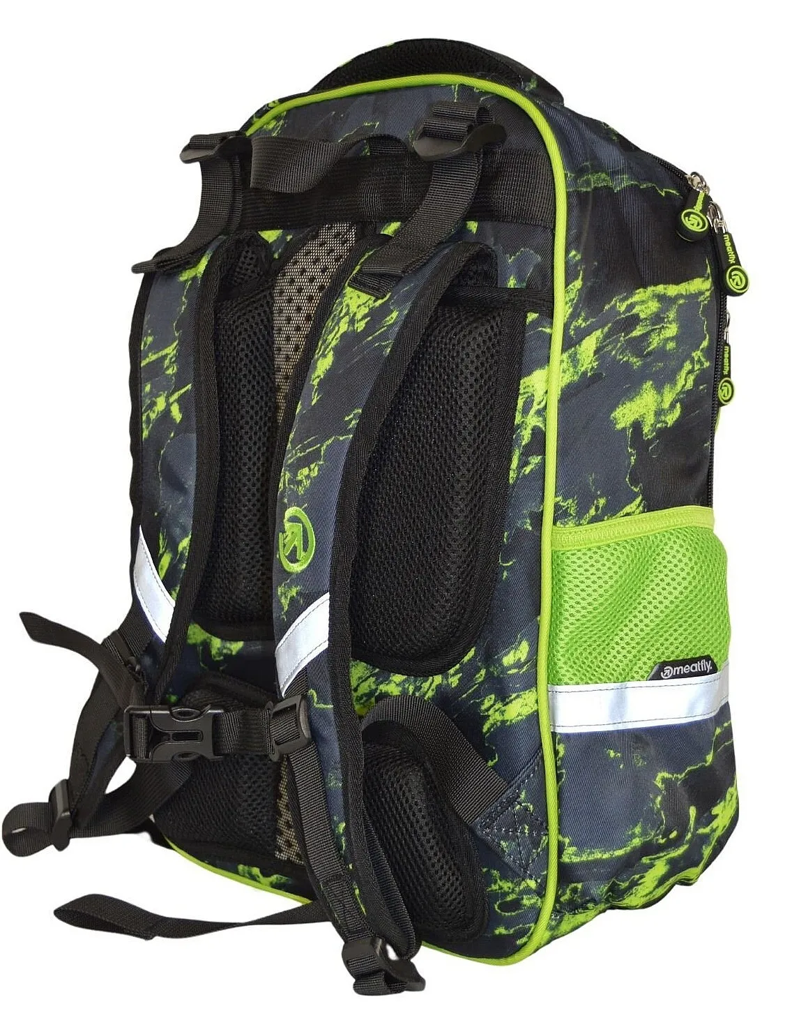 sac à dos Meatfly Max School - Lime Mossy - unisex junior