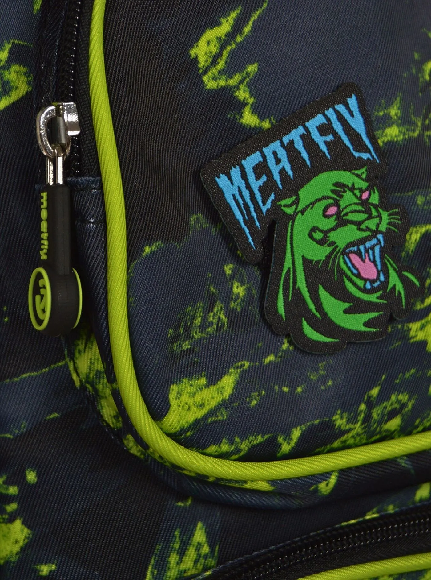 sac à dos Meatfly Max School - Lime Mossy - unisex junior