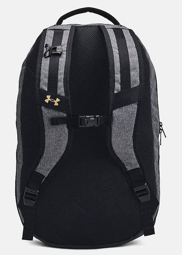 sac à dos Under Armour Hustle 6.0 Pro - Black Full Heather/Black/Metallic Gold