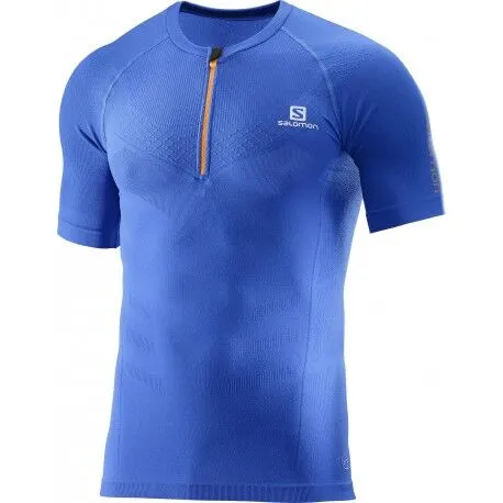 Salomon Exo Motion HZ SS T - T-shirt demi-zip homme | Hardloop