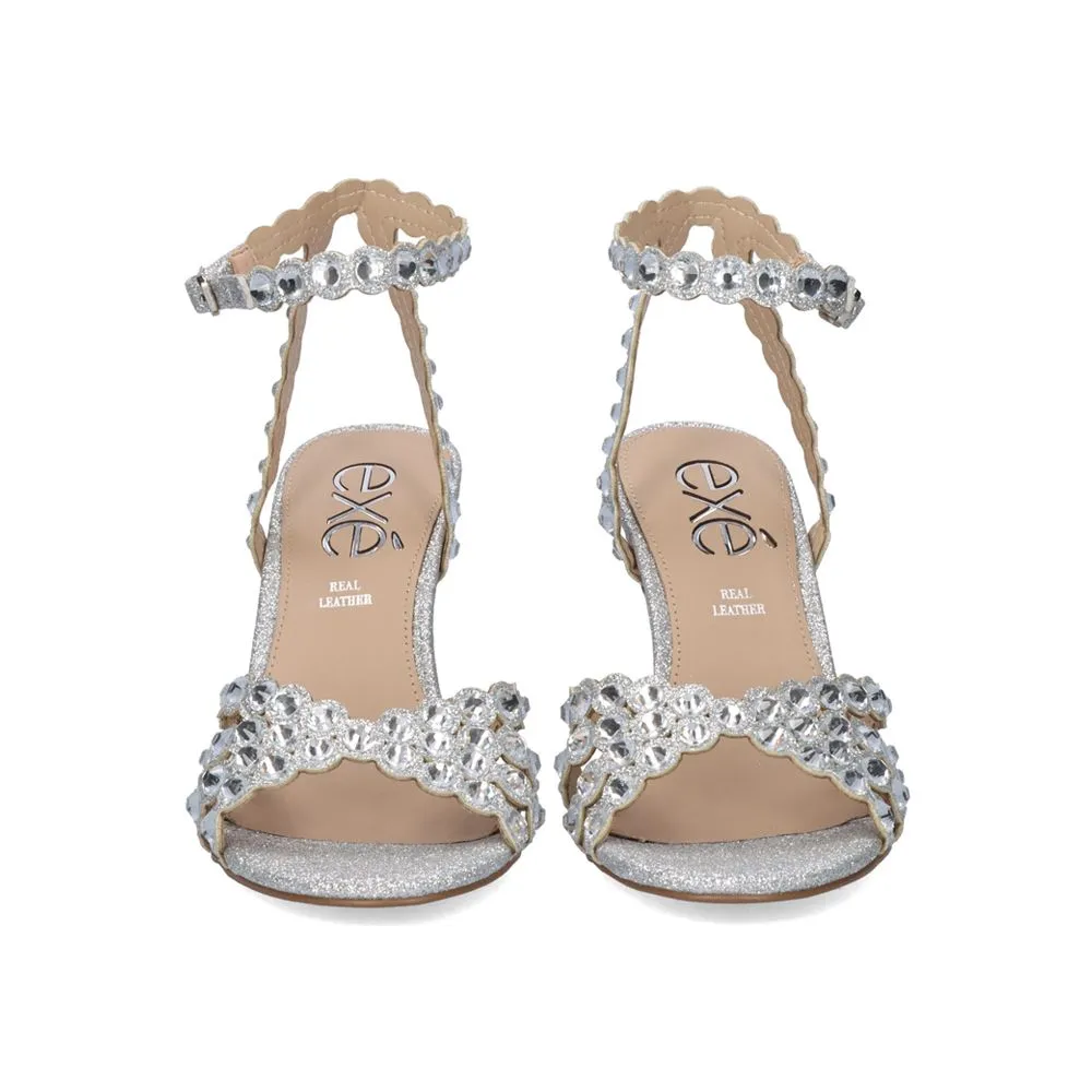  SANDALE TALON REBECA-376 PAILLETTES  ARGENT