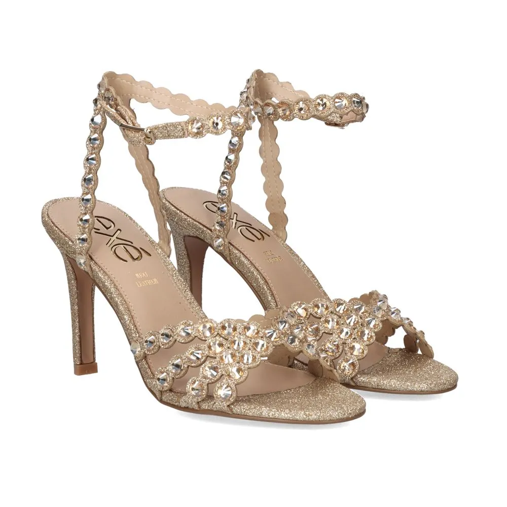  SANDALE TALON REBECA-376 PAILLETTES  OR