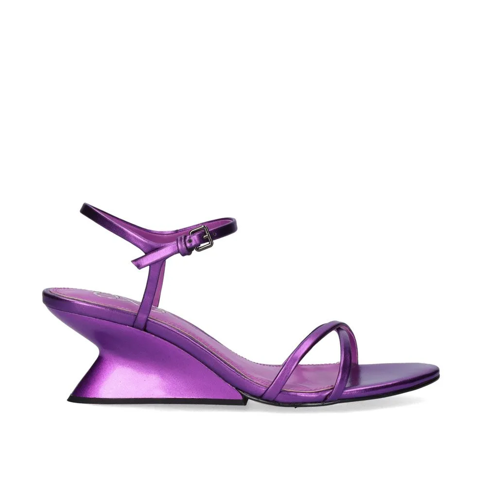 SANDALE À TALON LIBRA-102 METALLIC VIOLET