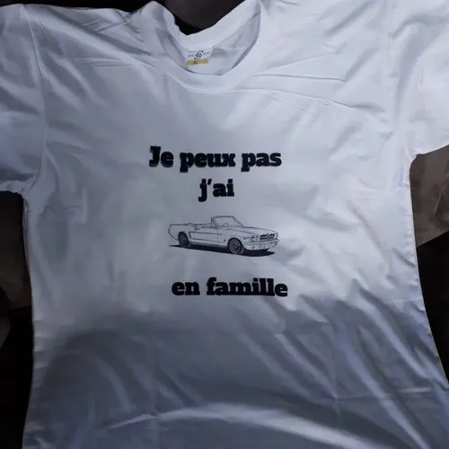 T-shirt adulte - j'peux pas, j'ai mustang