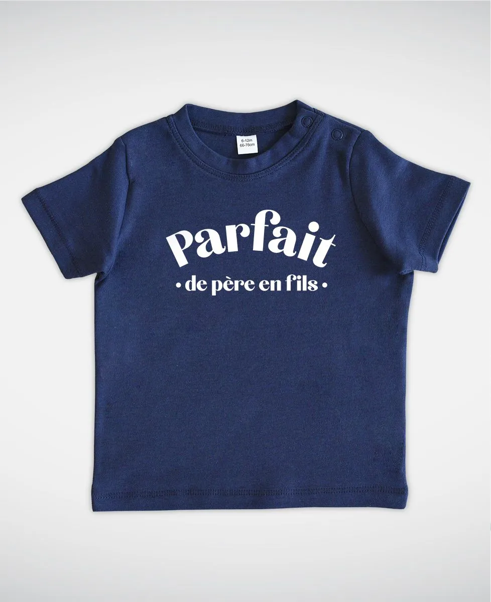 T-Shirt bébé Parfait de père en fils