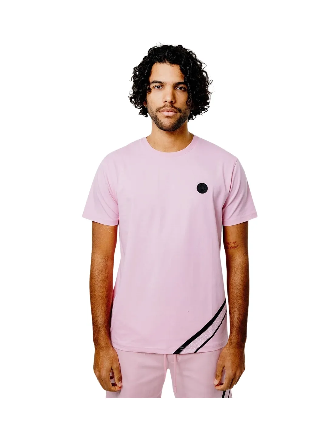 T shirt Chabrand homme Ref 63019 Rose