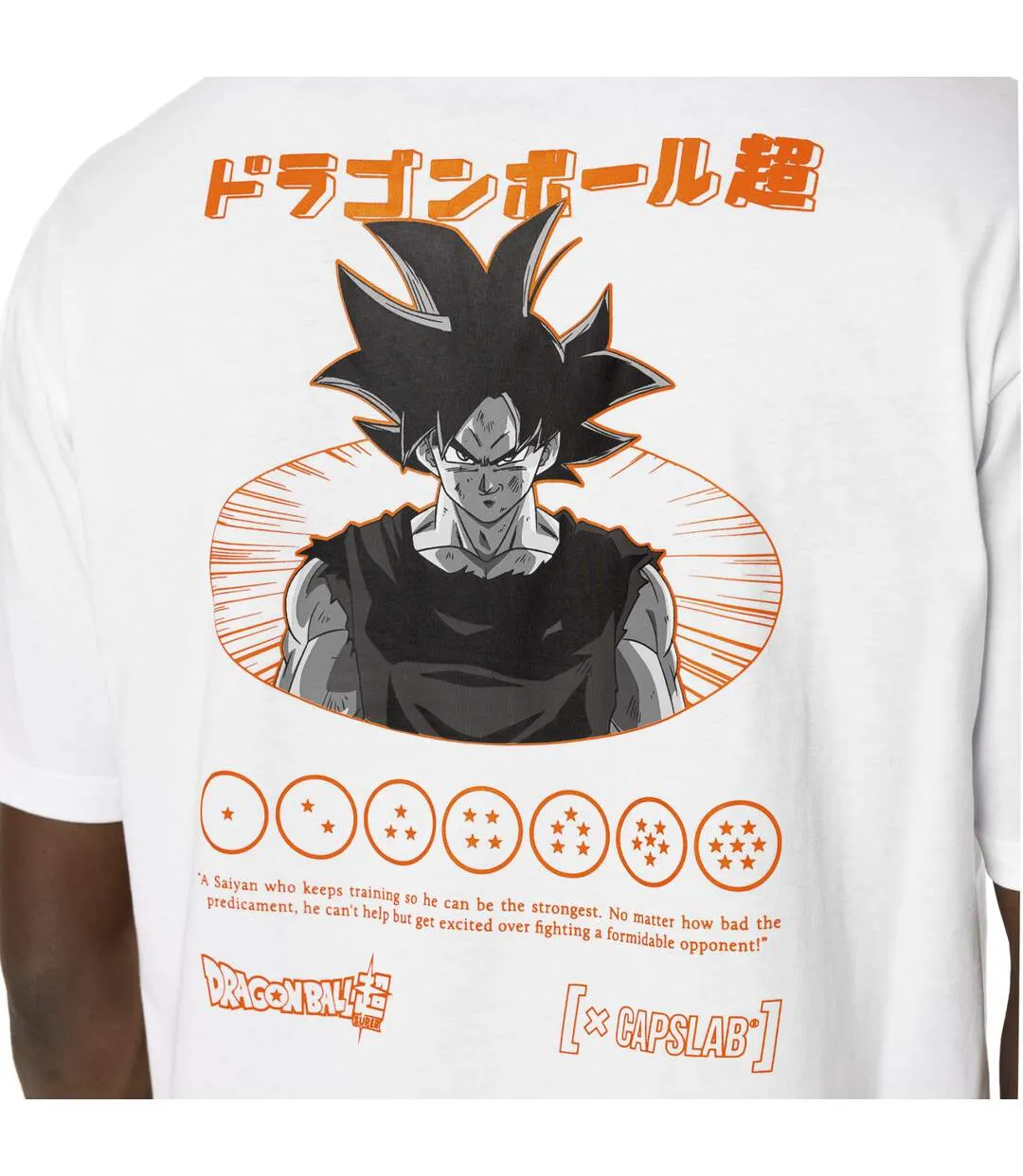 T-shirt en coton homme confort avec print Dragon Ball Super Instinct Capslab