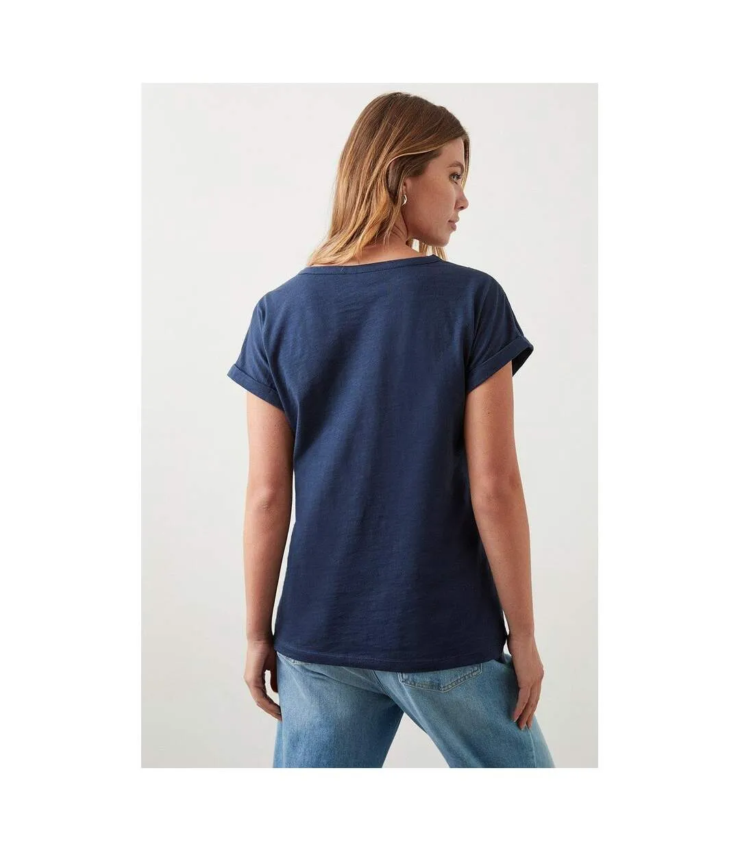 T-shirt femme bleu marine Dorothy Perkins