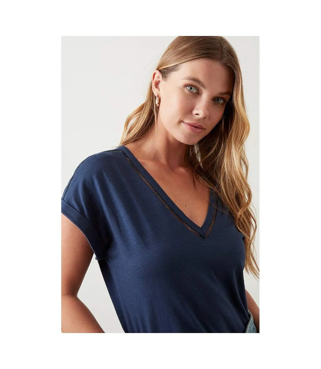 T-shirt femme bleu marine Dorothy Perkins